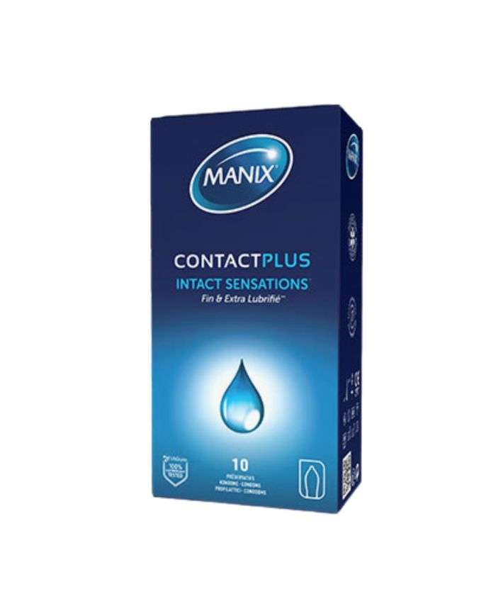 MANIX CONTACT PLUS SENSATIONS INTACTES BOITE 10 PRESERVATIFS