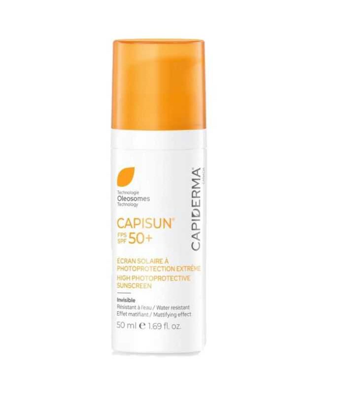 CAPIDERMA CAPISUN ECREN SOLAIRE A PHOTOPROTECTION EXTREME INVISIBLE SPF 50+ 50ml