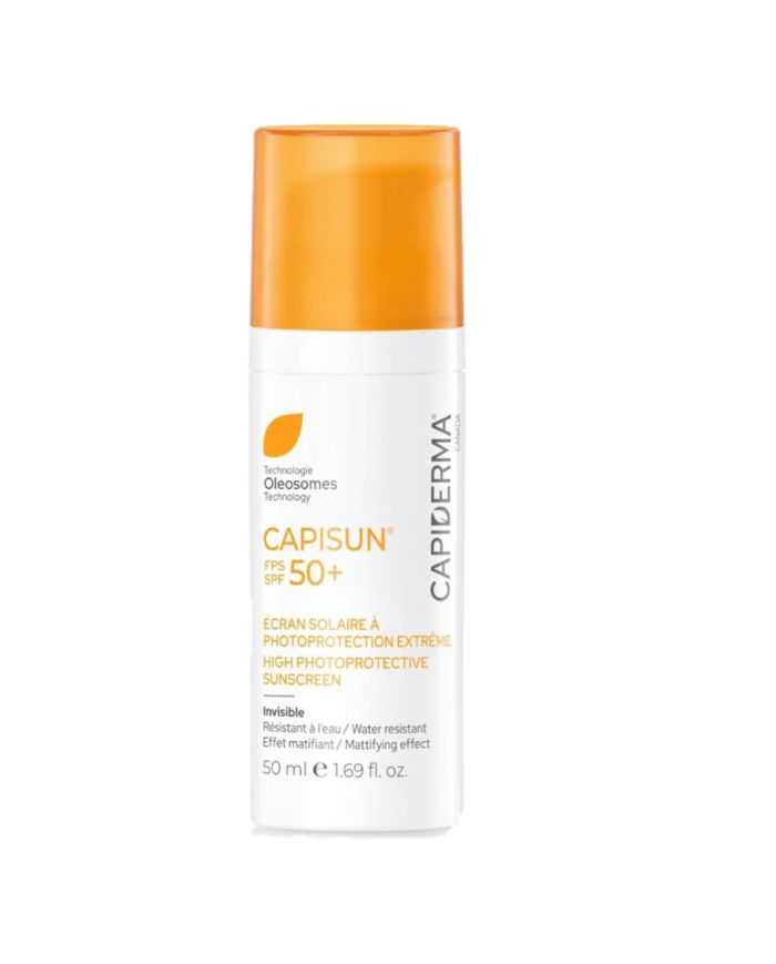 CAPIDERMA CAPISUN ECREN SOLAIRE A PHOTOPROTECTION EXTREME INVISIBLE SPF 50+ 50ml