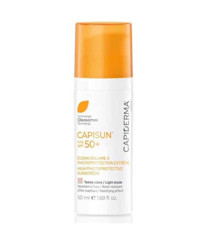 CAPIDERMA CAPISUN ECRAN SOLAIRE A PHOTOPROTECTION EXTREME TEINTE CLAIRE 50+