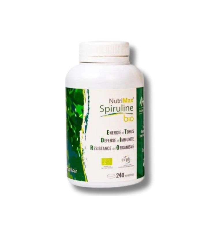 NUTRIMAX SPIRULINE 100% BIO 240 COMPRIMES TONUS ET VITALITÉ