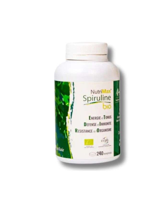 NUTRIMAX SPIRULINE 100% BIO 240 COMPRIMES TONUS ET VITALITÉ