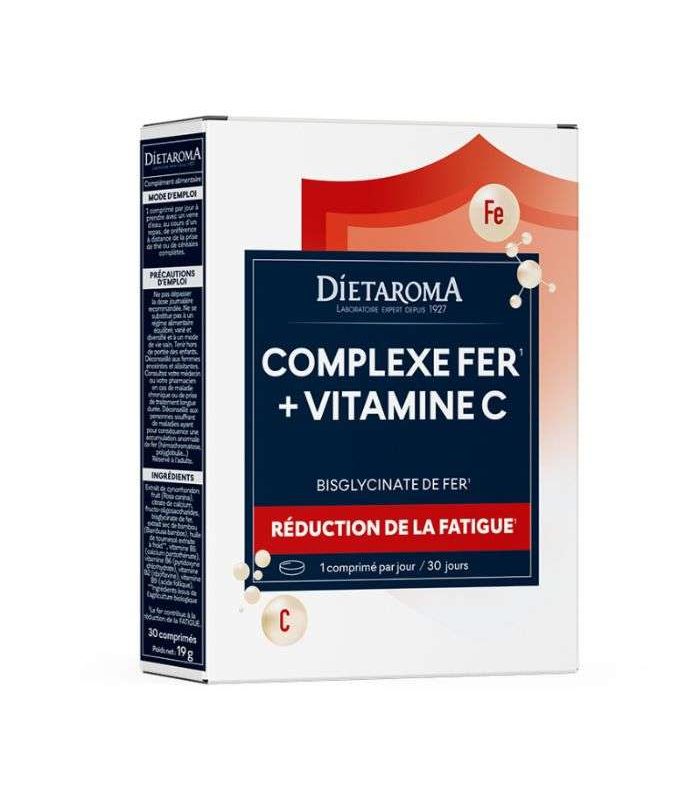 DIETAROMA COMPLEXE FER + VITAMINE C 30 GELULES
