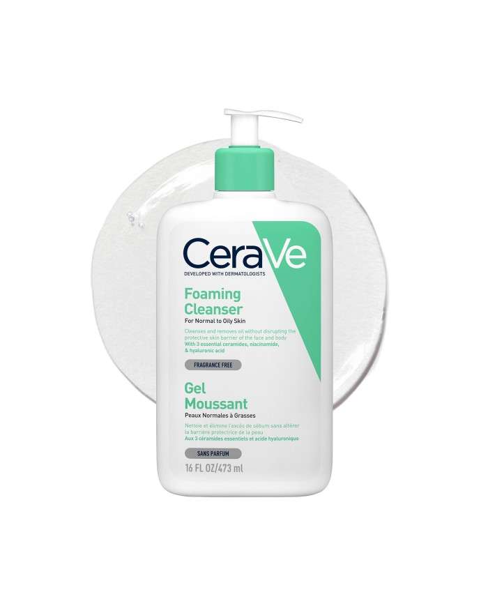CERAVE GEL MOUSSANT PEAUX NORMALES A GRASSES 473 ML