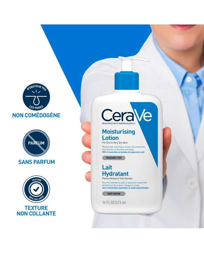 CERAVE LAIT HYDRATANT PEAUX SECHES A TRES SECHES 236 ML