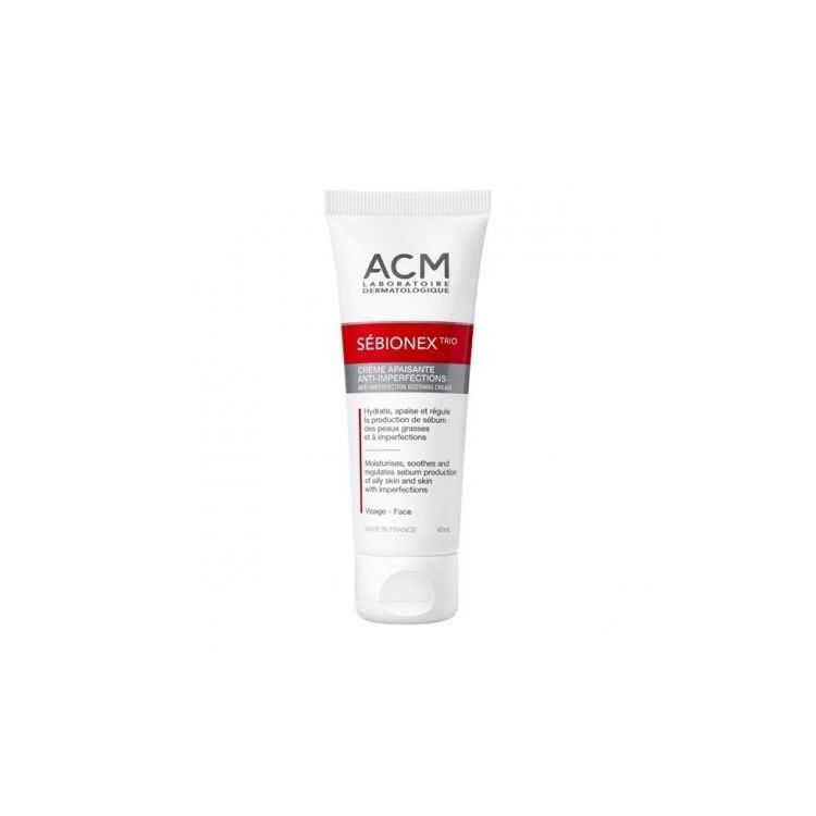ACM OFFRE SEBIONEX TRIO CREME APAISANTE ANTI IMPERFECTION 40 ML + PAIN 100G OFFERT