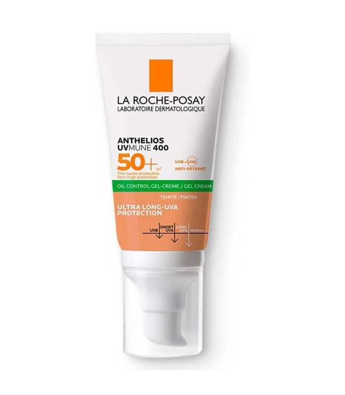 LA ROCHE POSAY OFFRE ANTHELIOS UVMUNE 400 GEL CREME OIL CONTROL TEINTE SPF 50 + EFFACLAR GEL MOUSSANT 50ML OFFERT