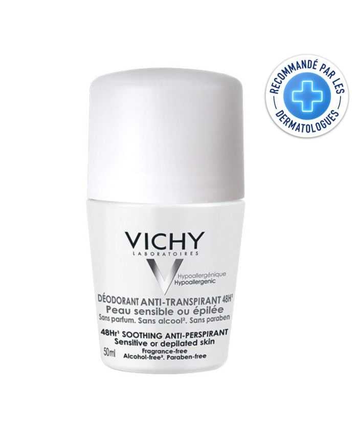 VICHY DEODORANT ANTI TRANSPIRANT 48H BILLE PEAU SENSIBLE OU EPILEE