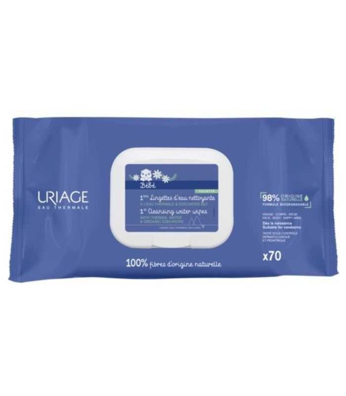 URIAGE BEBE 1ERE LINGETTES D'EAU NETTOYANTES * 70
