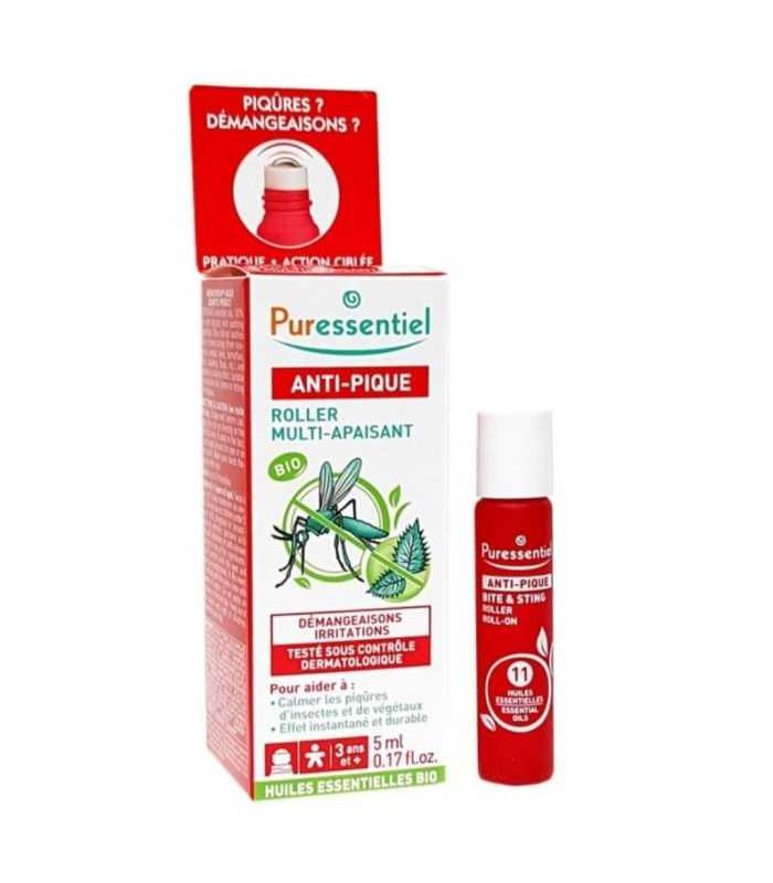 PURESSENTIEL ANTI PIQUE ROLLER APAISANT 11 HUILES ESSENTIELLES 5 ML