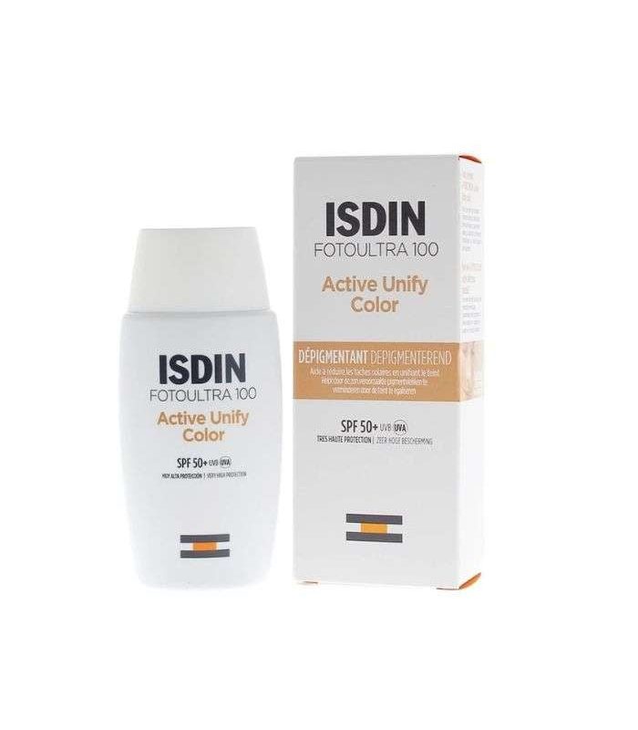 ISDIN OFFRE FOTOULTRA 100 ISDIN ACTIVE UNIFY COLOR FUSION FLUID SPF50+ 50 ML + TROUSSE OFFERTE