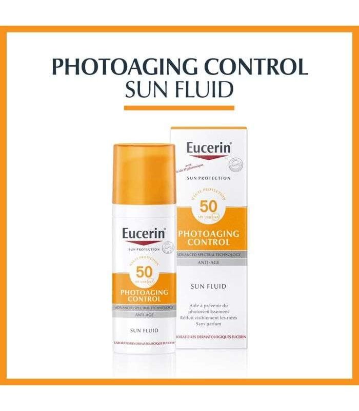 EUCERIN SUN FLUIDE SPF5+ ANTI AGE 50ML
