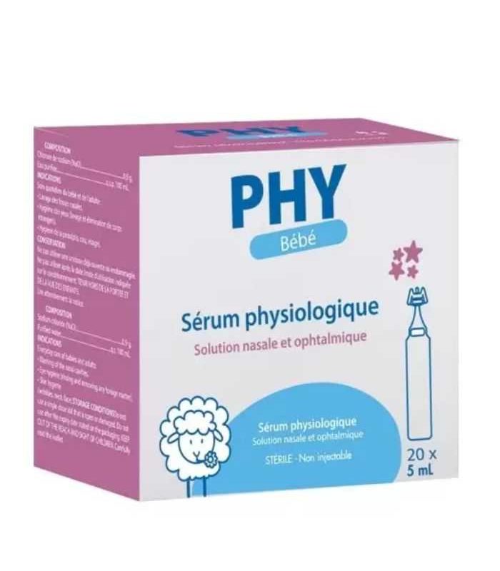PHY BEBE SERUM PHYSIOLOGIQUE 20*5ML