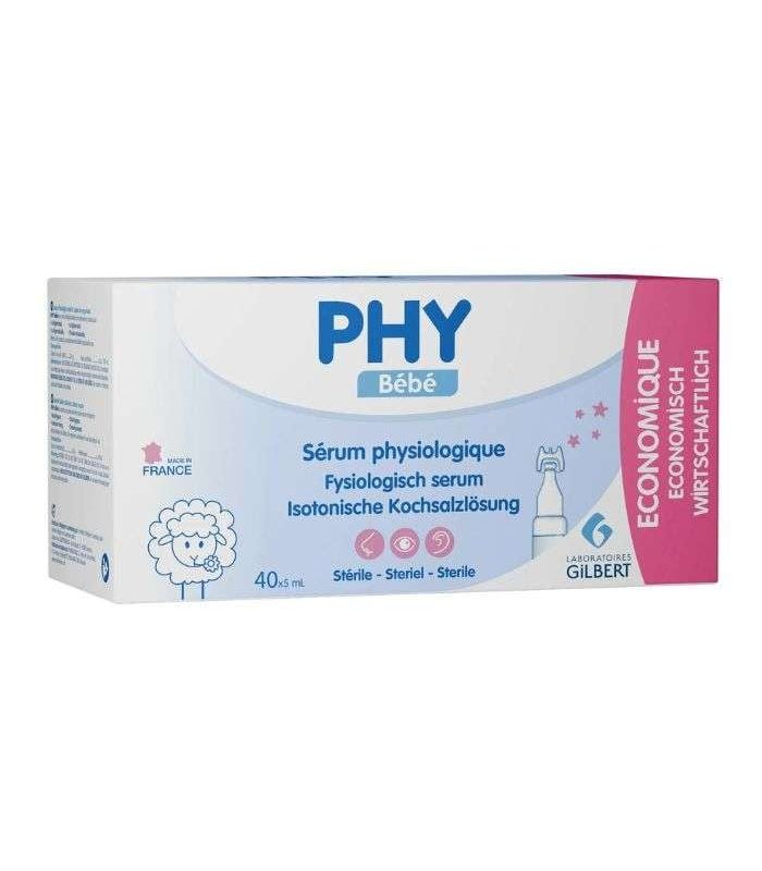 PHY BEBE SERUM PHYSIOLOGIQUE 40*5ML