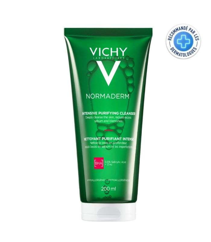VICHY NORMADERM GEL PURIFIANT INTENSE PEAU GRASSE ET ACNEIQUE 200 ML