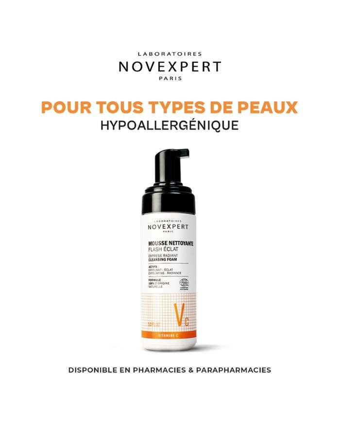 NOVEXPERT FLASH ECLAT MOUSSE NETTOYANTE 150 ML
