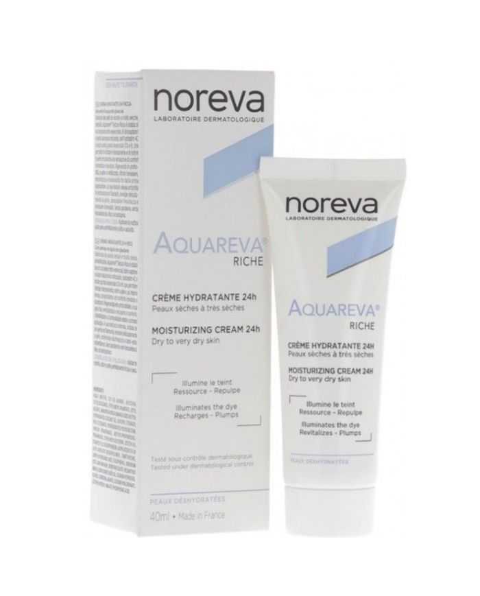 NOREVA OFFRE AQUAREVA CREME HYDRATANTE 24H TEXTURE RICHE 40ML + NOREVA AQUAREVA CREME MAINS 50 ML OFFERTE