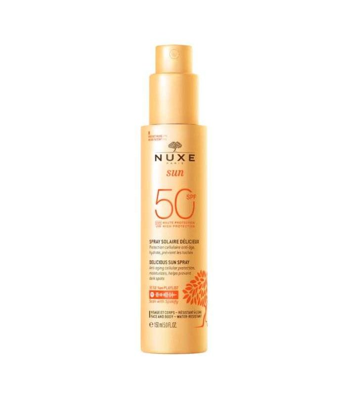 NUXE OFFRE SUN SPRAY SOLAIRE DELICIEUX 150 ML SPF 50+ SHAMPOING DOUCHE APRES SOLEIL 100 ML