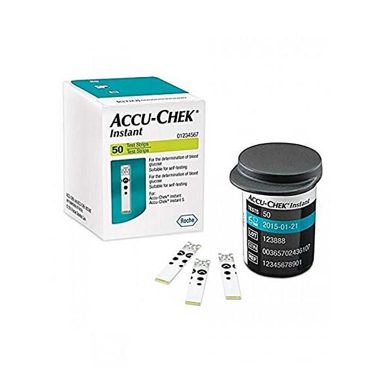 ACCU CHEK INSTANT TEST RAPIDE GLYCEMIE BOITE DE 50 BANDELETTES