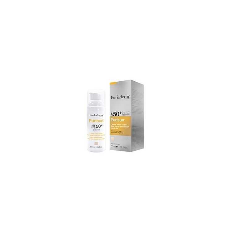 PURIADERM PURISUN CREME SOLAIRE TEINTEE CLAIRE SPF50+ 50 ML