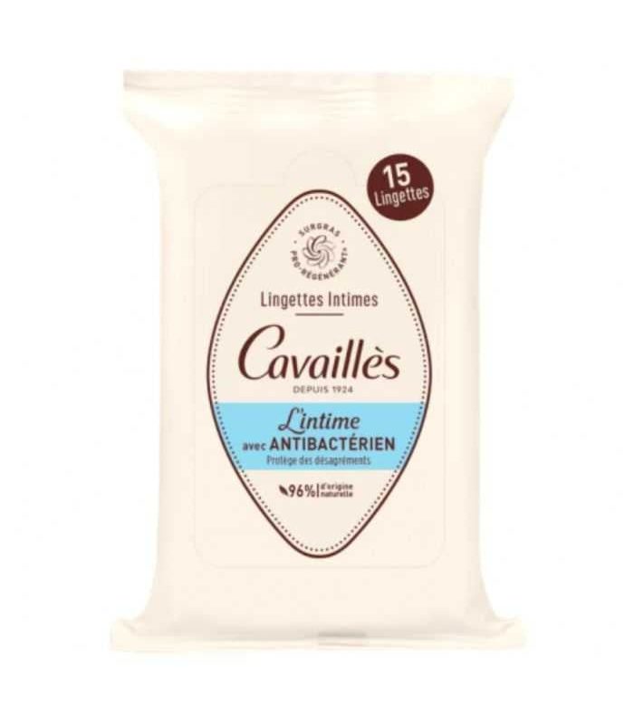ROGE CAVAILLES LINGETTE INTIME AVEC ANTI BACTERIEN 15 UNITES