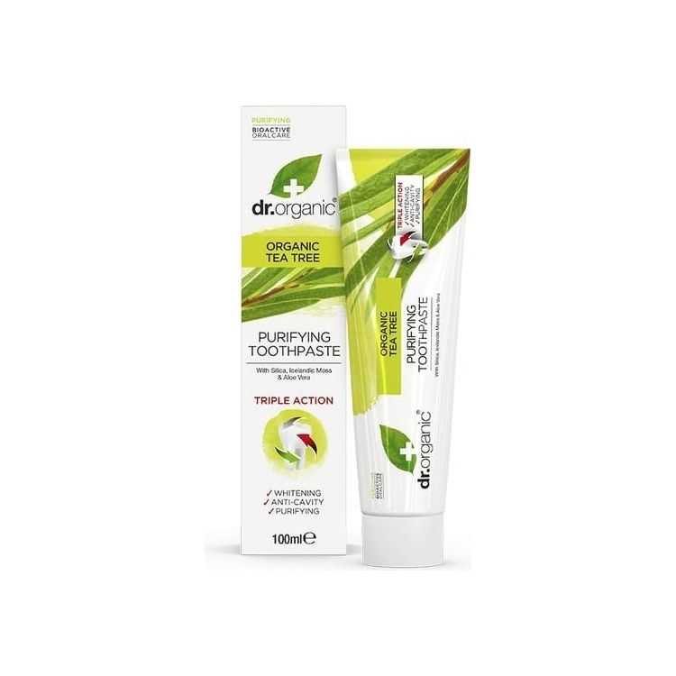 DR ORGANIC DENTIFRICE AU TEA TREE 100 ML