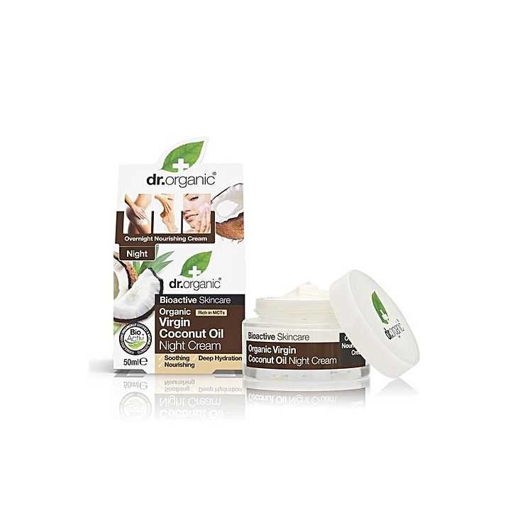 DR ORGANIC CREME DE NUIT A BASE DE COCO 50 ML