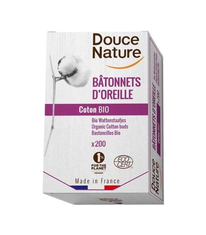 DOUCE NATURE 200 BATONNETS D'OREILLE COTON BIO