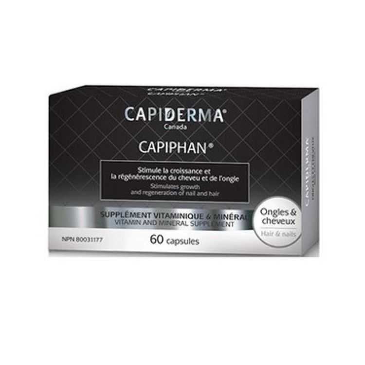 CAPIDERMA CAPIPHAN 60 CAPSULES VITAMINES ONGLES ET CHEVEUX