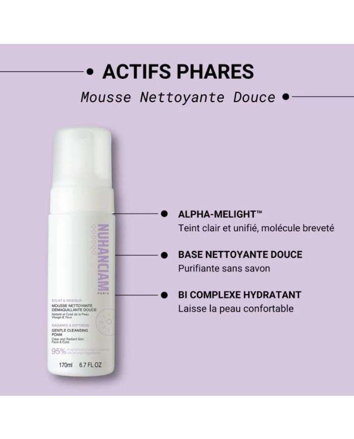 NUHANCIAM MOUSSE NETTOYANTE DOUCE 170ML