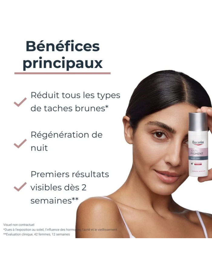 EUCERIN OFFRE WEB ANTI PIGMENT SOIN DE NUIT 50ML + TROUSSE OFFERTE