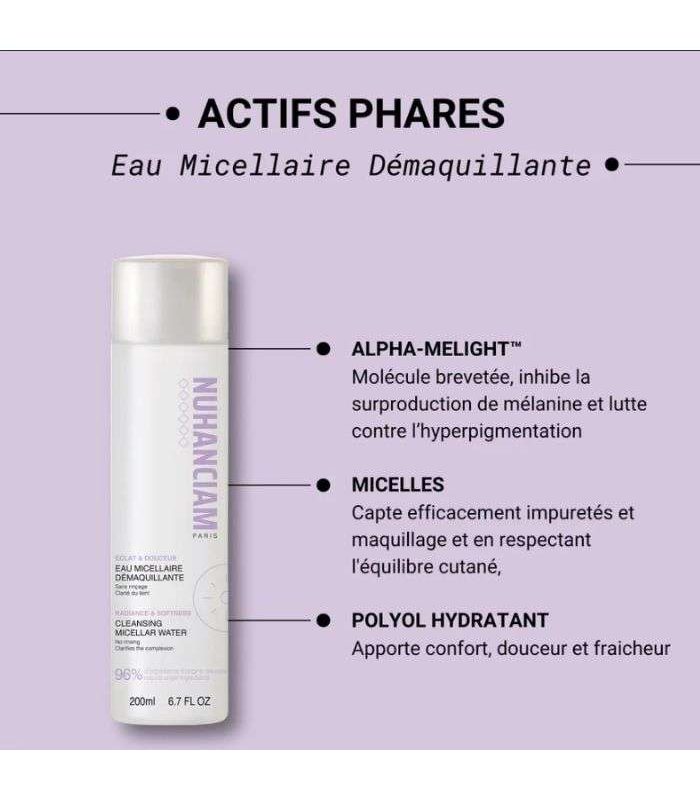 NUHANCIAM EAU MICELLAIRE DEMAQUILLANTE 200 ML