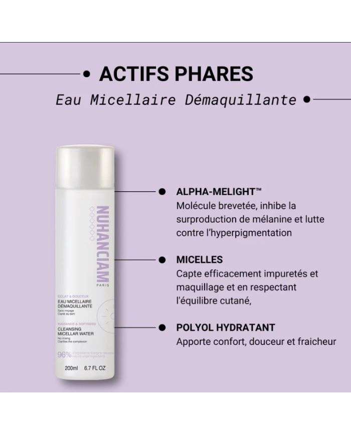 NUHANCIAM EAU MICELLAIRE DEMAQUILLANTE 200 ML