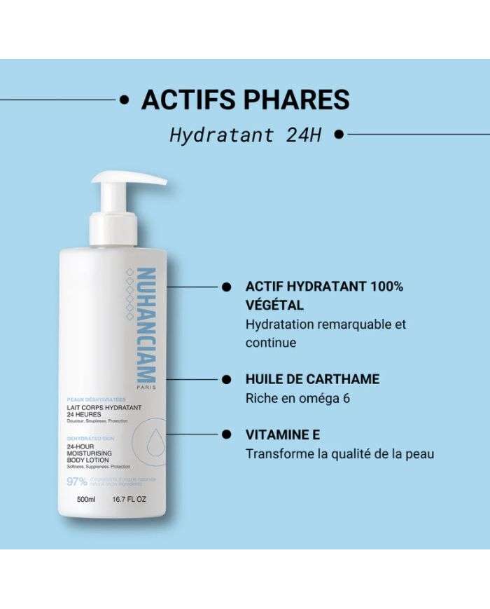NUHANCIAM LAIT CORPS HYDRATANT 24 HEURES 500ML
