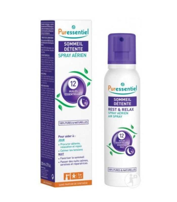 PURESSENTIEL SPRAY AERIEN SOMMEIL DETENTE 200ML 12 HUILES ESSENTIELLES