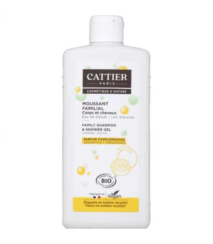 CATTIER MOUSSANT FAMILIAL CORPS ET CHEVEUX BIO PARFUM PAMPLEMOUSSE 500ML