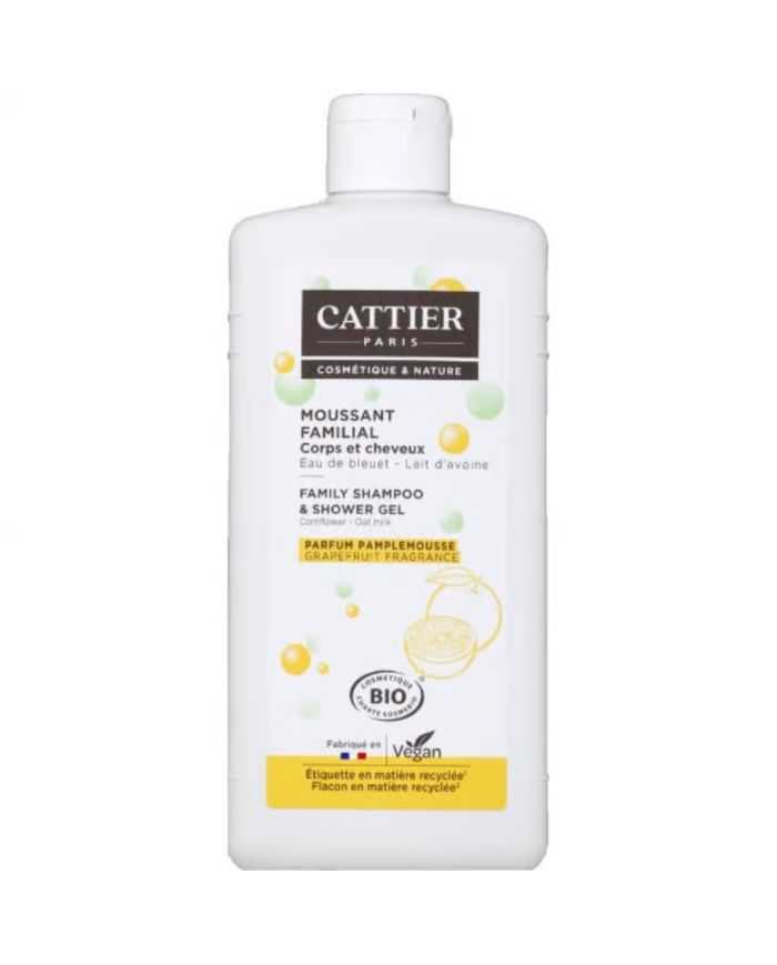 CATTIER MOUSSANT FAMILIAL CORPS ET CHEVEUX BIO PARFUM PAMPLEMOUSSE 500ML