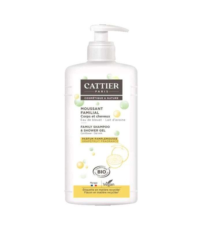 CATTIER MOUSSANT FAMILIAL CORPS ET CHEVEUX 1 LITRE