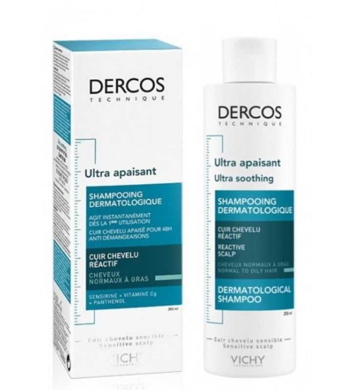 VICHY DERCOS ULTRA APAISANT CHEVEUX NORMAUX A GRAS 200 ML