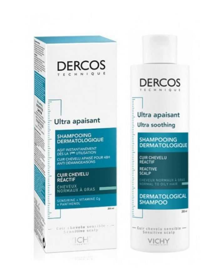 VICHY DERCOS ULTRA APAISANT CHEVEUX NORMAUX A GRAS 200 ML
