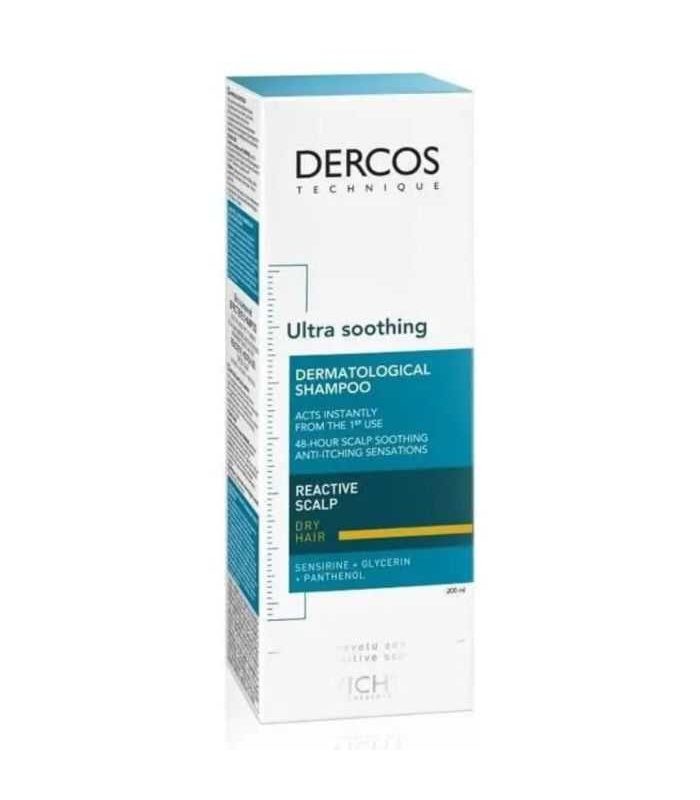 VICHY DERCOS ULTRA APAISANT SHAMPOING CHEVEUX SEC 200ML