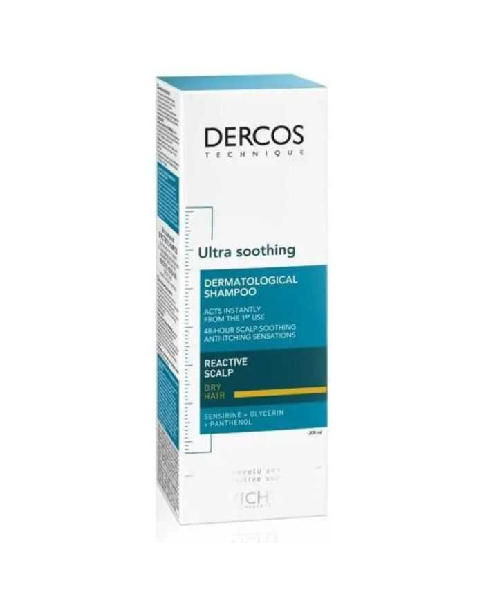 VICHY DERCOS ULTRA APAISANT SHAMPOING CHEVEUX SEC 200ML