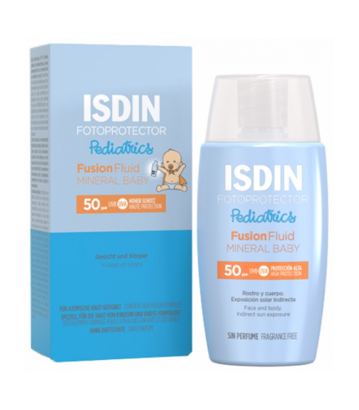 ISDIN FOTOPROTECTOR PEDIATRICS FUSION FLUID MINERAL BABY SPF50+/ 50 ML