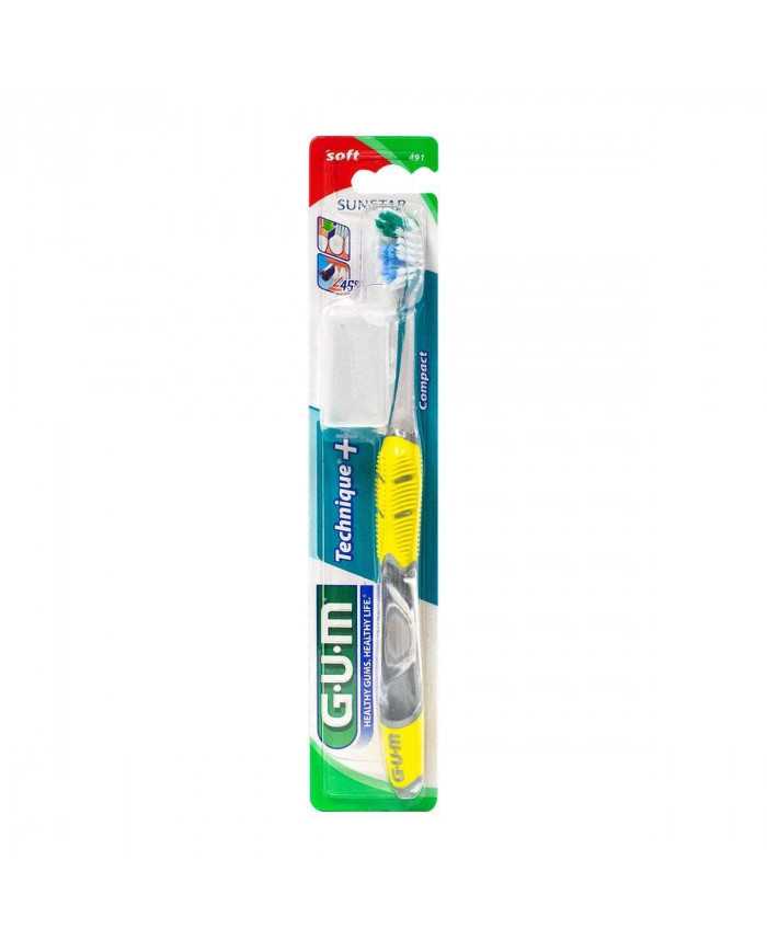 GUM BROSSE A DENTS TECHNIQUE SOUPLE COMPACTE REF 491