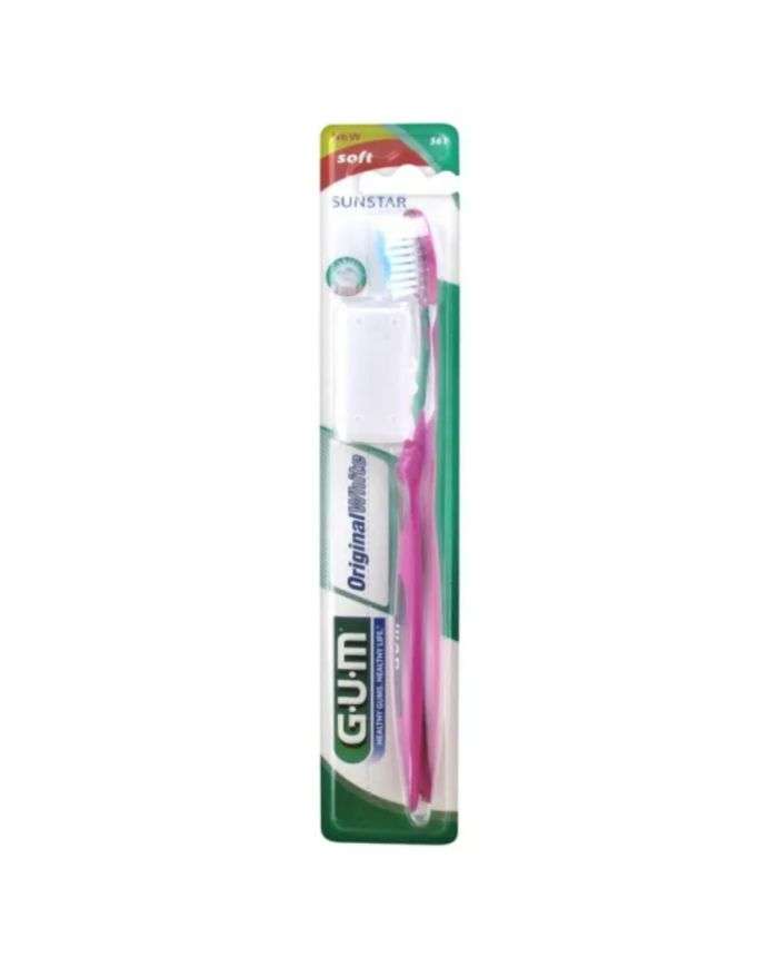 GUM BROSSE A DENTS ORIGINAL WHITE MEDIUM COMPACTE REF 563