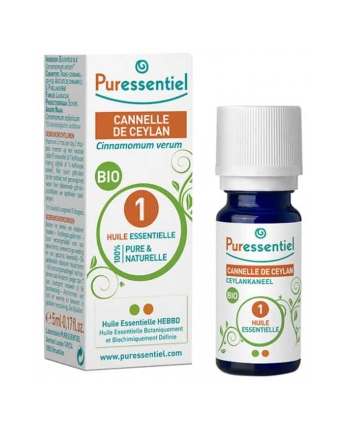 PURESSENTIEL HUILE ESSENTIELLE CANNELLE DE CEYLAN BIO 5 ML