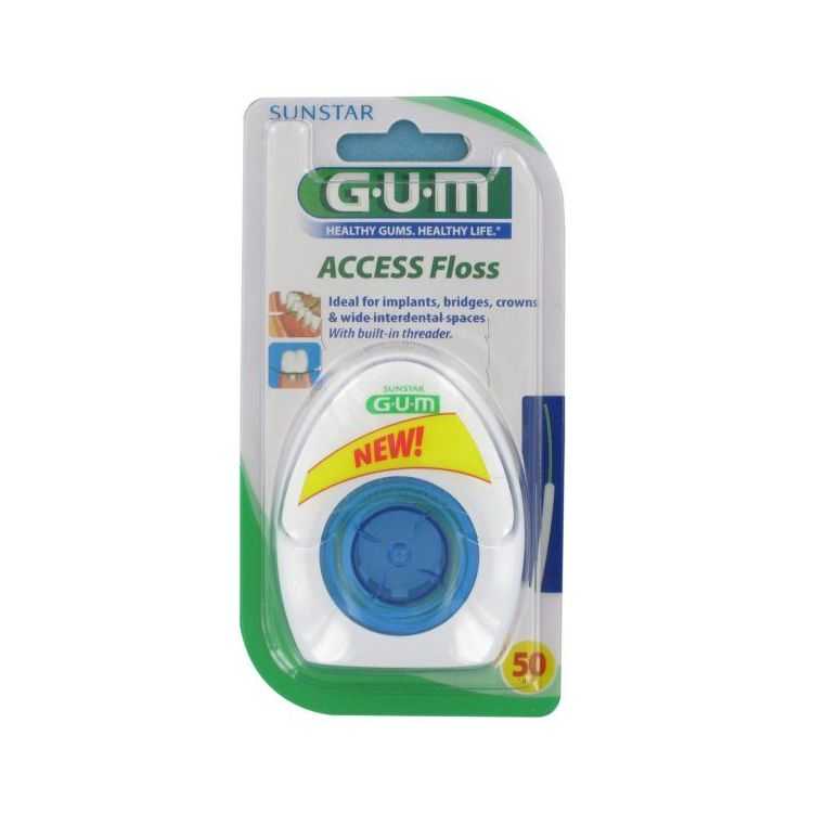 GUM FIL ACCESS FLOSS IMPLANT BRIDGE ET COURONNE REF 3200