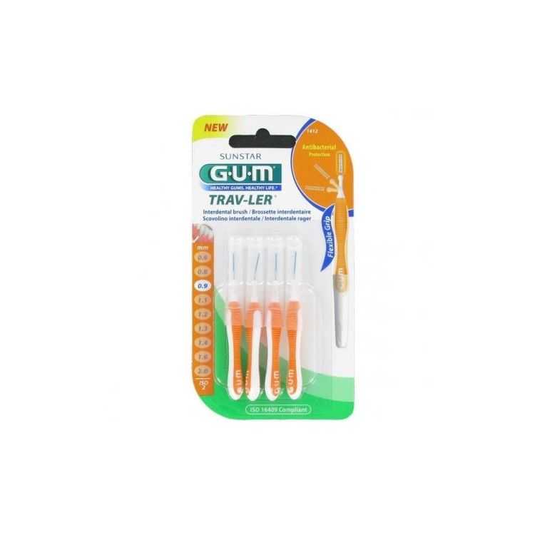 GUM MANCHE PAR 4 UNITES AVEC BROSETTE ULTRA FINE 0.9 MM REF 1412