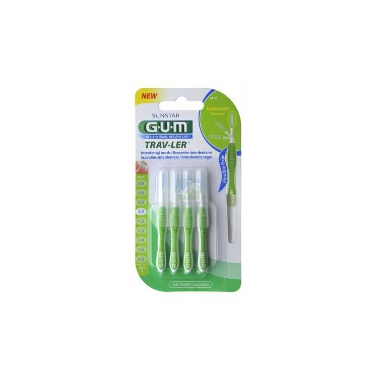 GUM MANCHE PAR 4 UNITES AVEC BROSETTE ULTRA FINE 1.1 MM REF 1414