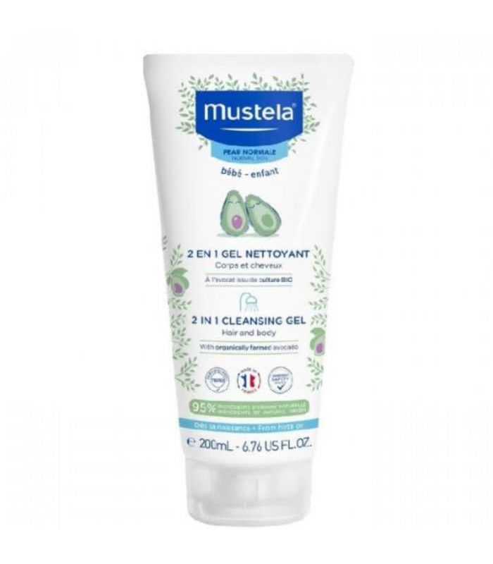 MUSTELA GEL NETTOYANT 2 EN 1 200ML CHEVEUX ET CORPS